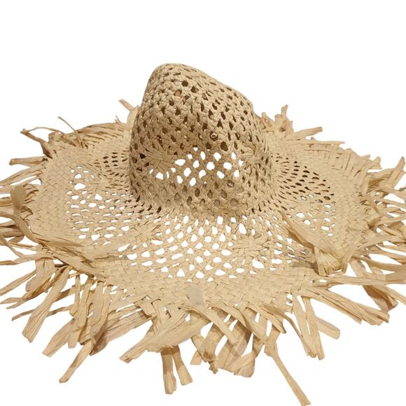 Urban Outfitters Alani Corn Husk Hat Natural - Picture 2 of 4